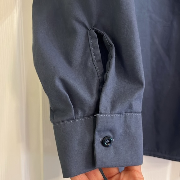 Red Kap 1923 Men’s Work Wear Button-Up Long Sleeve Mechanic Blue Shirt Size 3XL - Picture 6 of 11